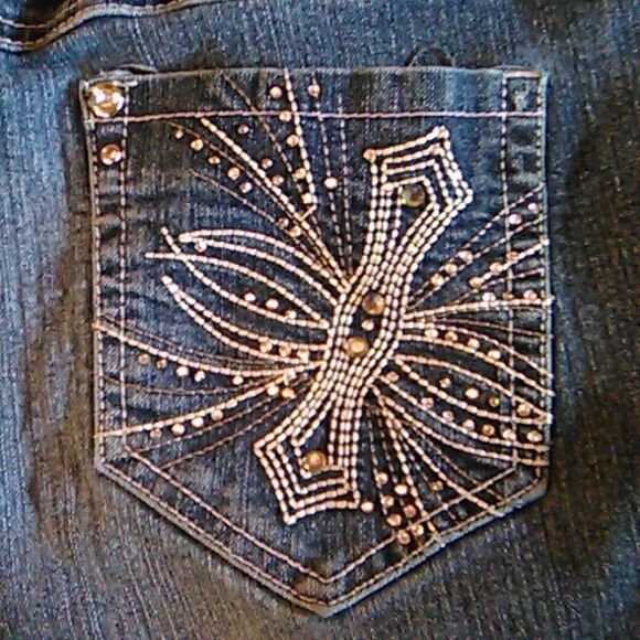 One Five One Embellished Slightly Flared Jeans - Picture 6 of 12